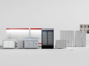 超市金属货架、寄存柜和门档商业设施设备