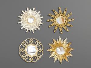 欧式金属雕花装饰镜子