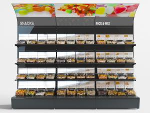 超市点心食物货架