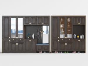 新中式玄关鞋柜