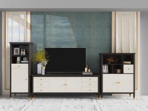 美式电视柜、装饰边柜