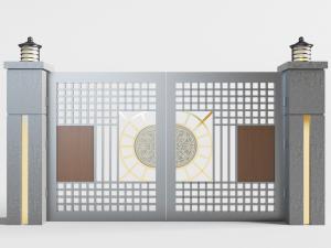 欧式灰色金属大门