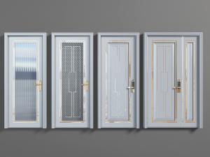 新中式灰色平开门