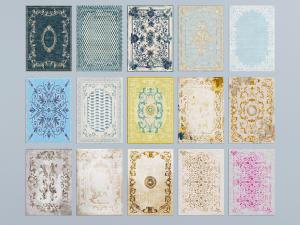 欧式长方形地毯3d模型 欧式长方形地毯