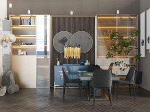 新中式黑色方形麻将桌娱乐设施设备