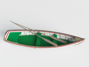 现代有双桨的游艇