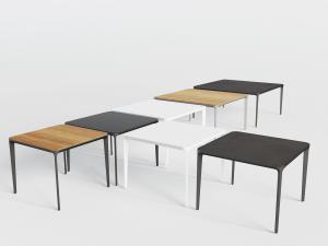 现代方形四脚餐桌