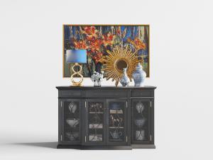 美式玄关柜边柜