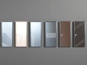 现代实木平开门