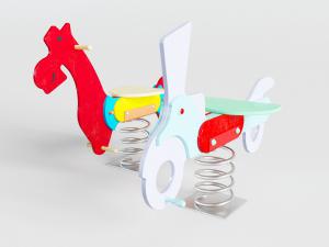 儿童带弹簧的木马玩具