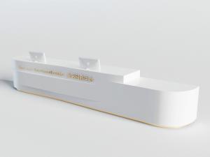 现代白色接待台