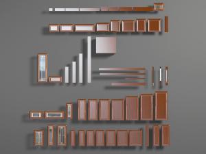 欧式实木不同尺寸的柜门