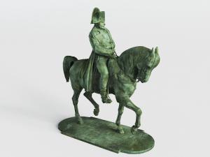欧式骑在马上的男人雕塑