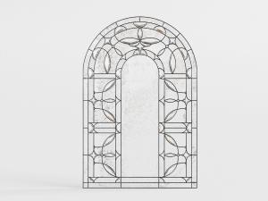 欧式铁艺雕花拱形门