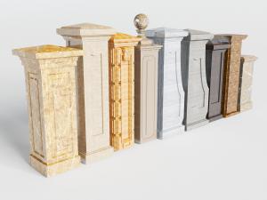 欧式大理石门柱