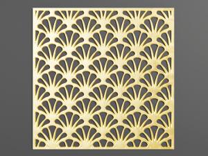 现代扇形图案的花格构件