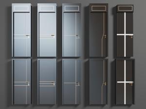 新中式现代黑色平开门