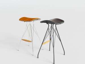 工业风金属脚方形吧凳