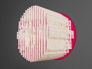 现代圆形字母墙饰挂件