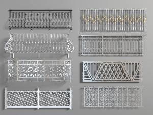 欧式不锈钢铁艺护栏栏杆围栏3d模型 欧式不锈钢铁艺护栏栏杆围栏