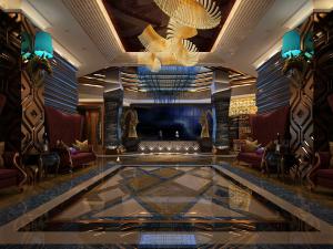 新古典会所大堂大厅接待前台