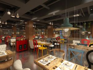 工业风餐馆饭店餐饮小吃店