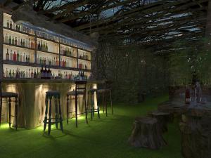 新中式民俗酒吧吧台