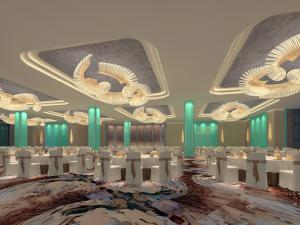 现代酒店宴会厅就餐区