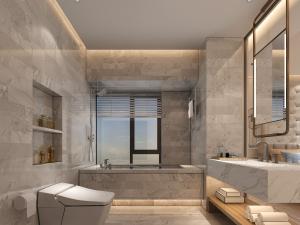 后现代卫生间卫浴间浴缸