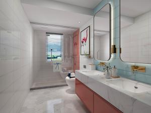 现代轻奢卫生间卫浴间淋浴房