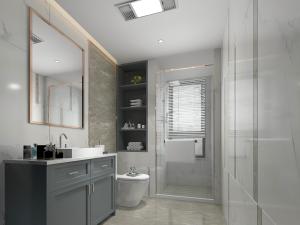 北欧卫浴间卫生间淋浴房