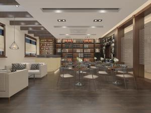 现代阅览室书吧3d模型 现代阅览室书吧