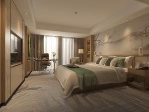 现代酒店客房卧室