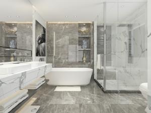 北欧卫浴间卫生间淋浴房