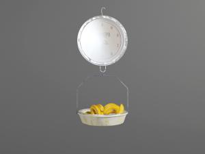 挂在秤上的一盆香蕉厨房用品