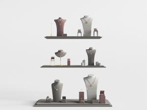 项链戒指珠宝首饰展示柜台