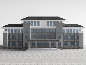 中式建筑大楼外观