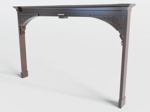 欧式实木雕花拱形门