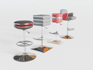 现代工业风吧椅