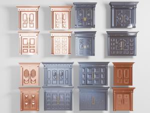 欧式双扇铜制大门