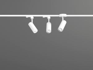 现代白色轨道射灯筒灯