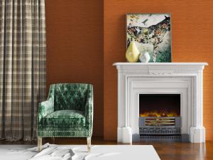 美式白色壁炉休闲椅子