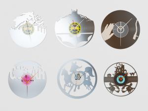 现代圆形墙饰挂件钟表3d模型 现代圆形墙饰挂件钟表