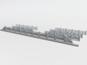 中式石雕护栏栏杆3d模型 中式石雕护栏栏杆