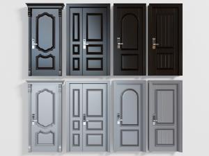 欧式带密码的实木字母平开门