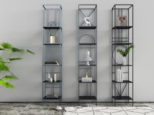 现代黑色金属装饰置物架