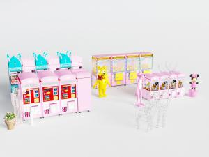 超市购物广场娃娃机游戏机娱乐设施3d模型 超市购物广场娃娃机游戏机娱乐设施