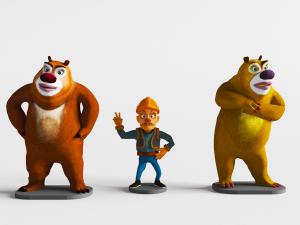 动漫卡通熊大熊二光头强人物