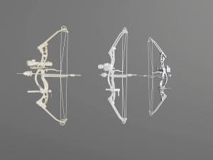 现代金属弩、弓箭