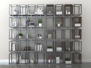 工业风金属装饰置物架